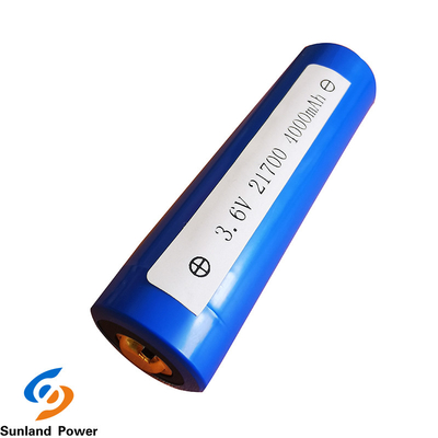 USB 300 번 싸이클 수명과의 푸른 리튬 원통형 전지 ICR21700 3.6V 4000 mah