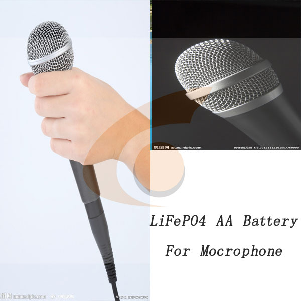 마이크를 위한 LiFePO4 AA 배터리