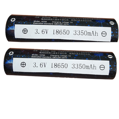 USB 단말기와 OEM 원통 리튬 이온 배터리 ICR18650 3.6V 3350 mah