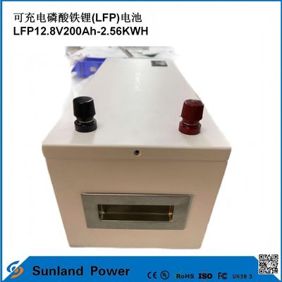12V 200AH LiFePO4 배터리 UN38.3 MSDS UL1642 인증서 연속 부하 100A LCD 디스플레이