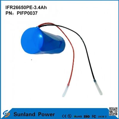 IFR26650PE-3.4Ah 3.2V LiFePO4 배터리 셀 태양광 전등 전등 원경 수명 2000 번
