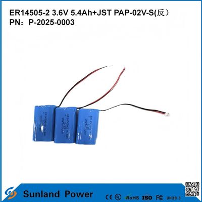 3.6V 5.4AH ER14505-2 1차 배터리 고고 안정적인 작동 전압