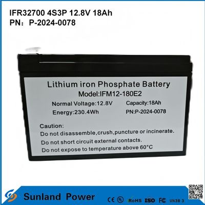 IFR32700 4S3P 12.8V 18Ah 태양광 홍수 조명 높은 밝기 LEDS 정원 태양광 조명 수명po4 배터리