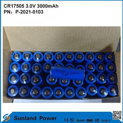 CR17505 3.0V 3000mAh 스마트 기기 의료 장비 운송 및 물류 스마트 가구 높은 용량 안정적인 배열 성능 전압 출력 긴 서비스 수명