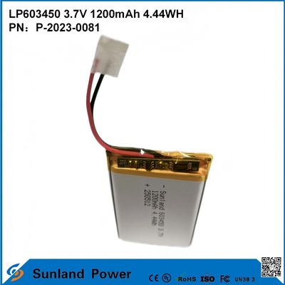 GP603450 소비자 전자제품 및 의료용 셀 1200mAh 3.7V UL & UN38.3 증권 및 사용자 정의 가능한 인증