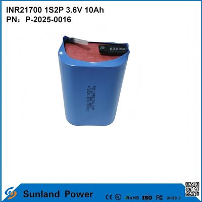 INR21700 1S2P 3.6V 10Ah 고속 충전, 높은 전력 요구 장치에 적합합니다!