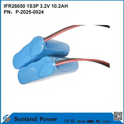 대량의 IFR26650 1S3P 3.2V 10.2Ah 배터리, OEM 에너지 저장 시스템, 전동 공구 및 백업 전원 공급용으로 사용 가능