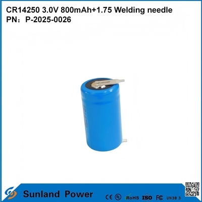 CR14250 3.0V 800mAh +1.75 용접 핀, 스마트 계량기, 수도 계량기, 전기 계량기, 가스 계량기, 메모리 백업, CMOS 메모리, RTC 실시간 시계, 무선 경보 센서 등에 사용 가능