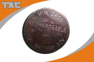 IOT 영역을 위한 재충전용 리튬 동전 세포 건전지 LFR2450 80mAh 3.2V