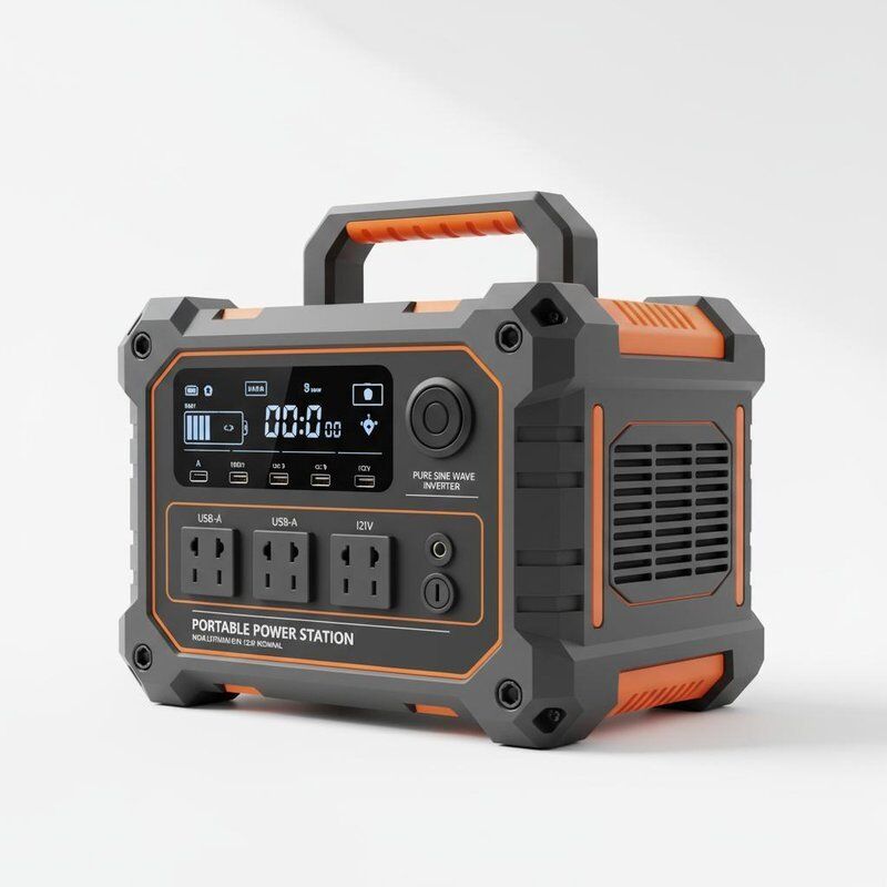 NCM 리튬 이온 배터리 12.8V 공칭 전압 및 순수 사인파 인버터가 있는 휴대용 에너지 저장 시스템