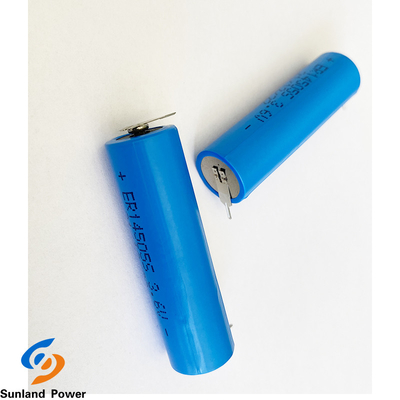 푸른 LiSOCl2 배터리 ER14505S 3.6V 1.8AH 고온 배터리