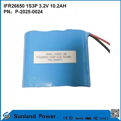 대량의 IFR26650 1S3P 3.2V 10.2Ah 배터리, OEM 에너지 저장 시스템, 전동 공구 및 백업 전원 공급용으로 사용 가능