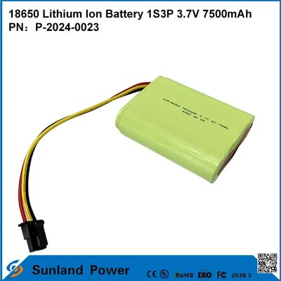 18650 리?? 이온 배터리 1S3P 3.7V 7500mAh 리?? 이온 배터리 팩