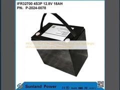 IFR32700 4S3P 12.8V 18Ah 태양광 홍수 조명 높은 밝기 LEDS 정원 태양광 조명 수명po4 배터리