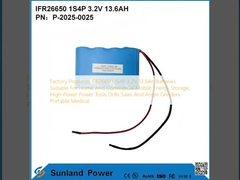 공장은 가정 및 상업용 모바일 에너지 저장, 고출력 전동 공구 드릴 톱 및 앵글 그라인더 휴대용 의료 기기에 적합한 IFR26650 1S4P 3.2V 13.6Ah 배터리를 생산합니다.