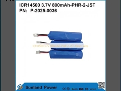 ICR14500 3.7V 800mAh-PHR-2-JST-10mm 와이어