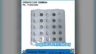 CR2412 배터리 긴 수명 3V 100MAH